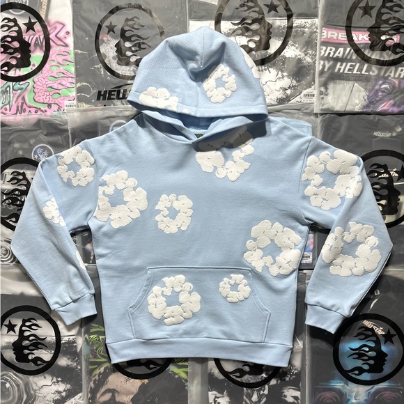 denim tears Other - Denim Tears The Cotton Wreath Hoodie ‘Blue’